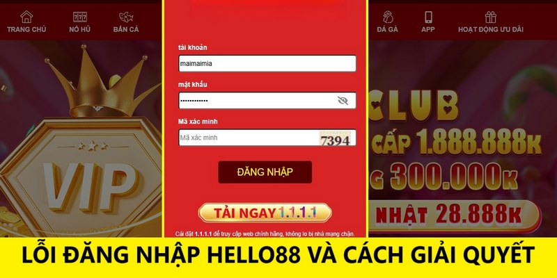 Các lỗi truy cập và cách giải quyết cho người chơi Hello88